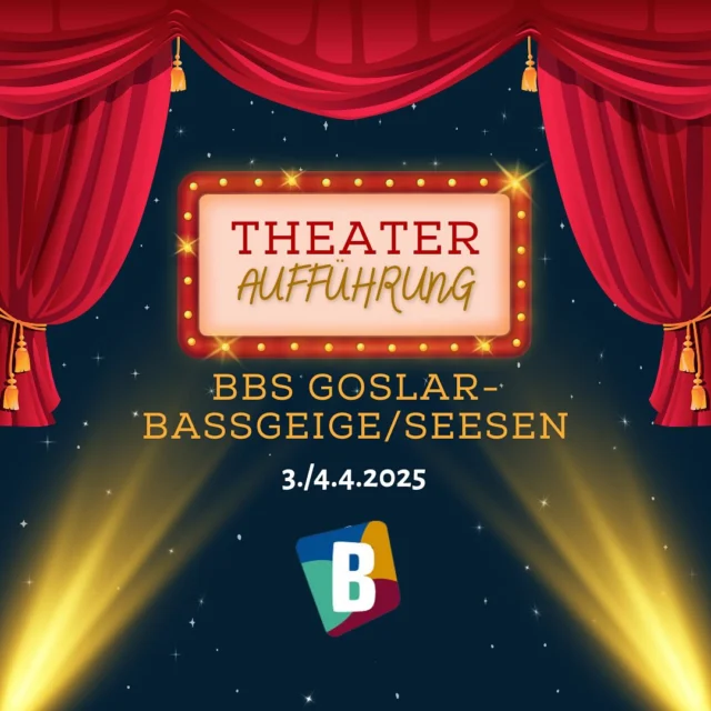 Unvergessliche Theateraufführung in Goslar.! Die BBS Goslar-Bassgeige/Seesen hat es wieder einmal geschafft, uns mit dem Stück “Gangster, Dramen und Juwelen” am 3. und 4. April 2025 zu begeistern. Das Foyer war voller Zuschauer, die sich auf die Vorstellung freuten. Schauspieler aus verschiedenen Bildungsgängen haben ihre Rollen mit Leidenschaft und Charme gespielt. Es war eine lustige und spannende Aufführung, die uns alle in ihren Bann gezogen hat. Ein großes Dankeschön an alle Beteiligten für diese unvergessliche Erfahrung! #BBSBassgeige #Theater #GangsterDramenUndJuwelen